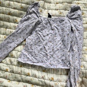 Lavender Cottagecore top